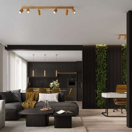 Sollux Lighting Lampa biurkowa KARBON złota SL.1567