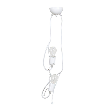 Lampa wisząca BOBI 2 WHITE Emibig 538/2 biały