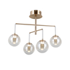 Lampa wisząca Italux Velada PND-34381-4-HBR Złoty