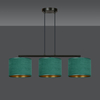 Lampa wisząca HILDE 3 BL GREEN Emibig 1051/3 zielony