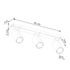Sollux Lighting Plafon RING 3L zielony oliwkowy SL.1502