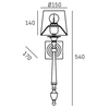 Cosmo Light Kinkiet AUSTIN W01296BK-WH