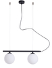 Lampa wisząca LAMPA WISZĄCĄ BERYL GLASS 2 BLACK Aldex 1006H1 czarny