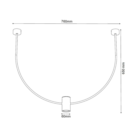Lampa wisząca Shilo No.C 760 mm 5082