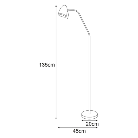 Lampa podłogowa KAJTEK I Kaja K-MT-201 RÓŻOWY 