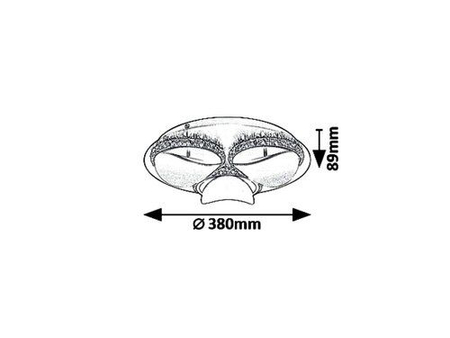 Lampa sufitowa Rabalux Capriana 5050 brązowy metalik