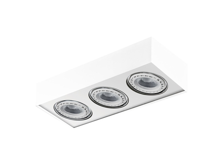 Lampa sufitowa PAULO 3 230V WHITE/ALUMINIUM Azzardo AZ0964 biały