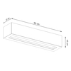 Sollux Lighting Kinkiet VEGA 50 beton SL.0993