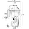 Cosmo Light Kinkiet ZURICH W03616BK