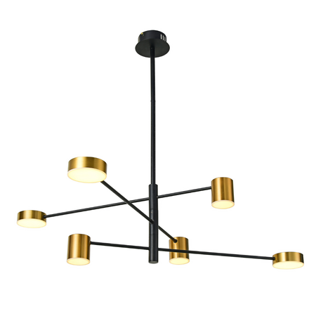 Lampa wisząca Italux PND-16374-6-BK-GD-4K Remdal