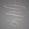 Lampa wisząca Ledowe Okręgi No.5 120cm miedziana 3k