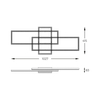 Lampa sufitowa Zuma Line MX7907-3B-3BT ERVI LAMPA SUFITOWA CZARNA/BLACK