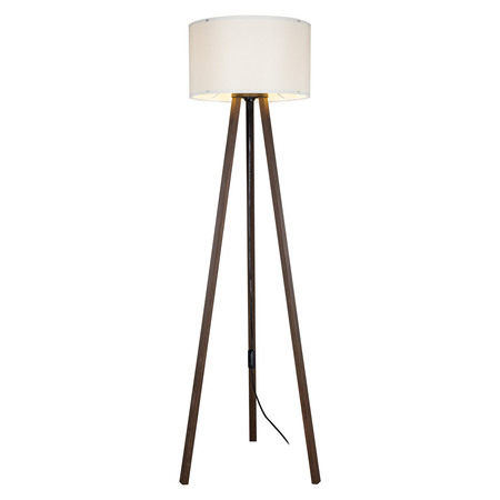 Lampa podłogowa Zuma Line ASZ.1608 PIKO LAMPA PODŁOGOWA ORZECH/WALNUT-CREAM