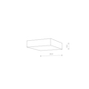 Plafon LID SQUARE LED 25W Nowodvorski 10421 biały