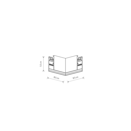 LVM HORIZONTAL CORNER Nowodvorski 10164 czarny