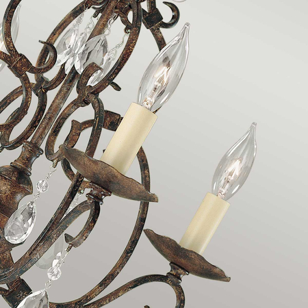 Żyrandol Elstead Lighting Chateau brązowy FE-CHATEAU4