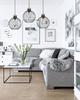 Lampa wisząca BARBADO 3 BLACK Emibig 754/3 czarny