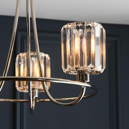 Lampa sufitowa Endon Lighting Berenice 104107 nikiel