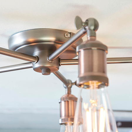 Lampa sufitowa Endon Lighting Hal 76336 miedziany