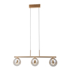 Lampa wisząca Italux Velada PND-34381-3-HBR Złoty