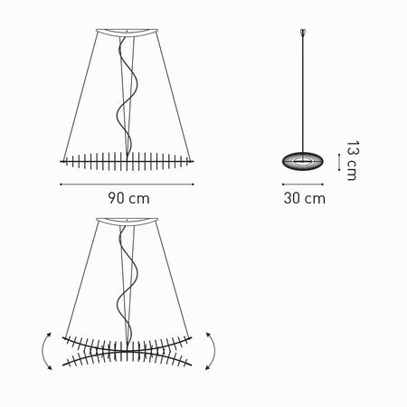 Lampa wisząca TAR ZPLN4 Zeppelin LED Small 90 ze ściemniaczem