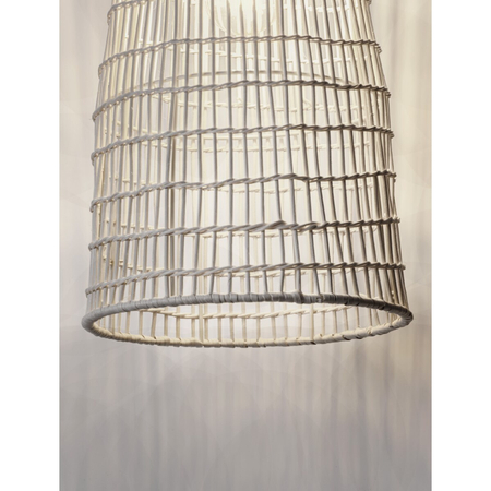 Lampa wisząca Luces Exclusivas GALIRIO LE45367 drewno jasne i ciemne, biały