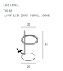 Lampa stołowa Maxlight LOZANNA T0042 złoty
