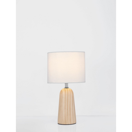 Lampa biurkowa Luces Exclusivas LE44297 drewno jasne i ciemne, biały