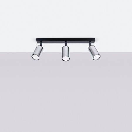 Sollux Lighting Plafon WINX 3 czarny/chrom SL.1368