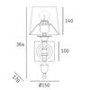 Cosmo Light Kinkiet AUSTIN W01125AU-WH