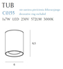 Lampa sufitowa Maxlight C0155 biały