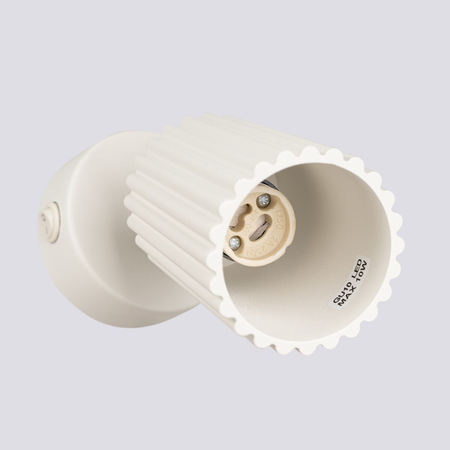 Sollux Lighting Kinkiet KARBON beżowy z włącznikiem SL.1598