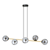 Lampa wisząca GRAVITY 6 Emibig 1237/6 czarny/złoty