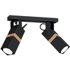 Milagro Lampa sufitowa VIDAR BLACK 2xGU10 MLP5401 CZARNY
