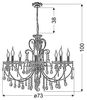 Żyrandol Candellux 38-97579 Aurora