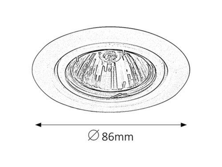 Lampa sufitowa Rabalux Spot relight 1091 biały