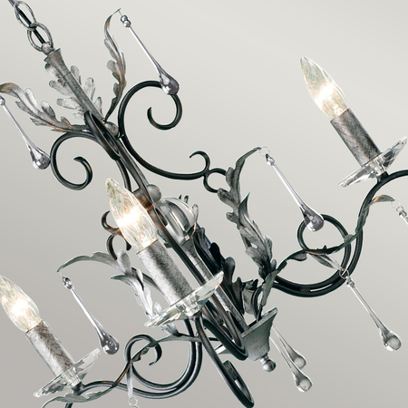 Żyrandol Elstead Lighting Amarilli patyna AML3-BLK-SILVER