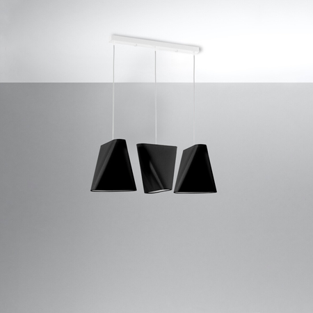 Sollux Lighting Żyrandol BLUM 3 czarny SL.0772