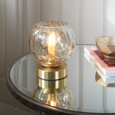Lampa stołowa Endon Lighting Dimple 91973 mosiądz