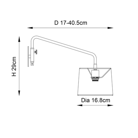 Kinkiet Endon Lighting Carlson 79500 czarny