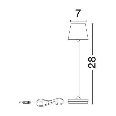 Lampa zewnętrzna Luces Exclusivas LE73659 zielony