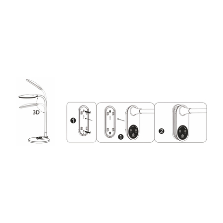 Lampa biurkowa Kaja GAJA K-BL1153 CZARNY czarny