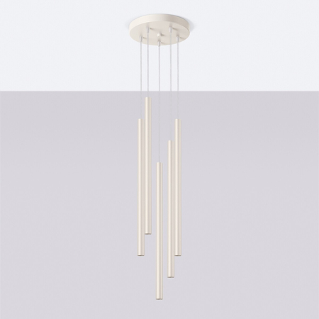Sollux Lighting Lampa wisząca PASTELO 5P biała SL.1175