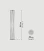 Lampa podłogowa Slamp BACFXXLWHT00000000EU Bach XXL White