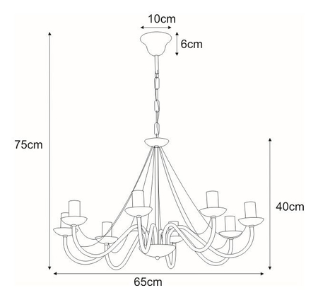 Lampa wisząca BARTEZ Kaja K-3992 czarny