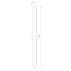 Kinkiet ICE TUBE LED M Nowodvorski 8120 biały