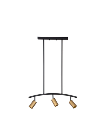 Lampa wisząca Luces Exclusivas CAYES czarny/złoty LE42617