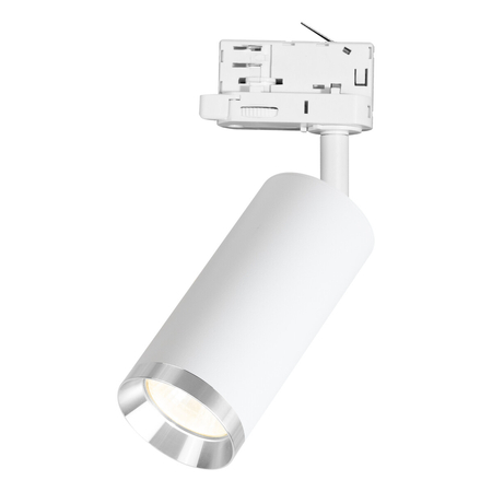 Milagro Oprawa Mica Track Biały + Chrom 1xGU10 - 3-obwodowy ML2193 BIAŁY