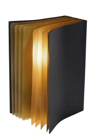 Lampa stołowa Lucide EXTRAVAGANZA LIVRET 78596/01/30 czarny/złoty