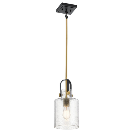 Lampa wisząca Kitner - 1 źródło światła - Naturalny mosiądz Quintiesse QN-KITNER-P-NBR